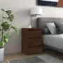 Mesitas de noche 2 uds contrachapado roble marrón 40x35x62,5 cm de , Mesitas de noche - Ref: Foro24-815176, Precio: 99,33 €, ...