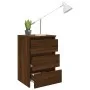 Mesitas de noche 2 uds contrachapado roble marrón 40x35x62,5 cm de , Mesitas de noche - Ref: Foro24-815176, Precio: 99,33 €, ...