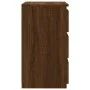 Mesitas de noche 2 uds contrachapado roble marrón 40x35x62,5 cm de , Mesitas de noche - Ref: Foro24-815176, Precio: 99,33 €, ...