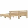 Sonoma oak engineered wood bed with headboard 160x200 cm by , Beds and slatted bases - Ref: Foro24-3207408, Price: 161,85 €, ...