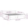 Sonoma oak engineered wood bed with headboard 160x200 cm by , Beds and slatted bases - Ref: Foro24-3207408, Price: 161,85 €, ...