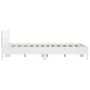 White engineered wood bed frame with headboard 140x190cm by , Beds and slatted bases - Ref: Foro24-3207434, Price: 144,51 €, ...