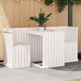 Balkonset 2-Sitzer Massivholz aus weißer Kiefer von , Gartensets - Ref: Foro24-825059, Preis: 153,90 €, Rabatt: %