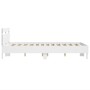 Estructura cama con cabecero madera ingeniería blanco 120x190cm de , Camas y somieres - Ref: Foro24-3207448, Precio: 138,11 €...