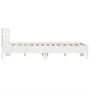 White engineered wood bed frame with headboard 120x190cm by , Beds and slatted bases - Ref: Foro24-3207448, Price: 134,32 €, ...
