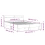 Estructura cama con cabecero madera ingeniería blanco 120x190cm de , Camas y somieres - Ref: Foro24-3207448, Precio: 138,11 €...