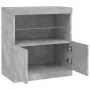 Aparador con luces LED gris hormigón 60,5x37x67 cm by , Sideboards - Ref: Foro24-836619, Price: 73,64 €, Discount: %