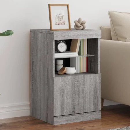 Sideboard mit LED-Lichtern in Sonoma-Grau 41x37x67 cm von , Sideboards - Ref: Foro24-836684, Preis: 55,77 €, Rabatt: %