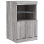 Aparador con luces LED gris Sonoma 41x37x67 cm by , Sideboards - Ref: Foro24-836684, Price: 57,54 €, Discount: %