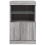 Aparador con luces LED gris Sonoma 41x37x67 cm by , Sideboards - Ref: Foro24-836684, Price: 57,54 €, Discount: %