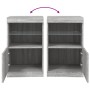 Aparador con luces LED gris Sonoma 41x37x67 cm by , Sideboards - Ref: Foro24-836684, Price: 57,54 €, Discount: %