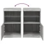 Aparador con luces LED gris Sonoma 41x37x67 cm by , Sideboards - Ref: Foro24-836684, Price: 55,77 €, Discount: %