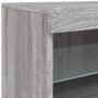Aparador con luces LED gris Sonoma 41x37x67 cm by , Sideboards - Ref: Foro24-836684, Price: 57,54 €, Discount: %