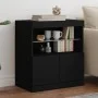 Aparador con luces LED negro 60x37x67 cm by , Sideboards - Ref: Foro24-836652, Price: 70,69 €, Discount: %