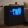 Schwarzer Schrank mit LED-Lichtern 60x37x67 cm. von , Sideboards - Ref: Foro24-836652, Preis: 74,35 €, Rabatt: %