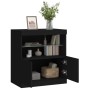 Schwarzer Schrank mit LED-Lichtern 60x37x67 cm. von , Sideboards - Ref: Foro24-836652, Preis: 74,35 €, Rabatt: %