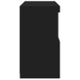 Schwarzer Schrank mit LED-Lichtern 60x37x67 cm. von , Sideboards - Ref: Foro24-836652, Preis: 74,35 €, Rabatt: %