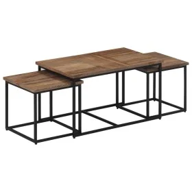Mesas de centro apilables 3 unidades madera maciza de teca by , Coffee table - Ref: Foro24-358535, Price: 154,67 €, Discount: %