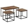 Mesas de centro apilables 3 unidades madera maciza de teca by , Coffee table - Ref: Foro24-358535, Price: 154,67 €, Discount: %