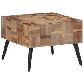 Mesa de centro teca reciclada maciza gris 55x55x40 cm by , Side tables - Ref: Foro24-358521, Price: 90,53 €, Discount: %