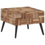 Mesa de centro teca reciclada maciza gris 55x55x40 cm de , Mesas auxiliares - Ref: Foro24-358521, Precio: 91,29 €, Descuento: %