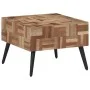 Mesa de centro teca reciclada maciza gris 55x55x40 cm by , Side tables - Ref: Foro24-358521, Price: 90,53 €, Discount: %