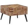 Mesa de centro teca reciclada maciza gris 55x55x40 cm de , Mesas auxiliares - Ref: Foro24-358521, Precio: 91,29 €, Descuento: %