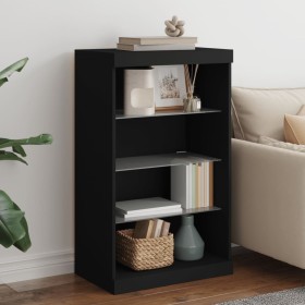 Schwarzer Schrank mit LED-Lichtern 60,5x37x100 cm von , Sideboards - Ref: Foro24-836708, Preis: 76,79 €, Rabatt: %