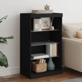 Schwarzer Schrank mit LED-Lichtern 60,5x37x100 cm von , Sideboards - Ref: Foro24-836708, Preis: 75,55 €, Rabatt: %