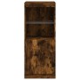 Aparador con luces LED roble ahumado 41x37x100 cm by , Sideboards - Ref: Foro24-836690, Price: 71,29 €, Discount: %