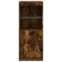 Aparador con luces LED roble ahumado 41x37x100 cm de , Aparadores - Ref: Foro24-836690, Precio: 70,23 €, Descuento: %