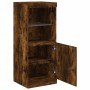 Aparador con luces LED roble ahumado 41x37x100 cm by , Sideboards - Ref: Foro24-836690, Price: 71,29 €, Discount: %