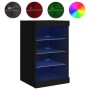 Schwarzer Schrank mit LED-Lichtern 41x37x67 cm von , Sideboards - Ref: Foro24-836722, Preis: 70,48 €, Rabatt: %