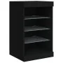 Aparador con luces LED negro 41x37x67 cm by , Sideboards - Ref: Foro24-836722, Price: 71,86 €, Discount: %
