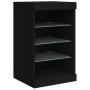 Schwarzer Schrank mit LED-Lichtern 41x37x67 cm von , Sideboards - Ref: Foro24-836722, Preis: 70,48 €, Rabatt: %