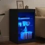 Aparador con luces LED negro 41x37x67 cm by , Sideboards - Ref: Foro24-836722, Price: 71,86 €, Discount: %