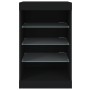 Schwarzer Schrank mit LED-Lichtern 41x37x67 cm von , Sideboards - Ref: Foro24-836722, Preis: 70,48 €, Rabatt: %