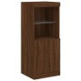 Aparador con luces LED roble marrón 41x37x100 cm by , Sideboards - Ref: Foro24-836692, Price: 73,69 €, Discount: %