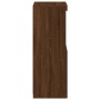 Aparador con luces LED roble marrón 41x37x100 cm de , Aparadores - Ref: Foro24-836692, Precio: 75,82 €
