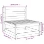 Sofá jardín sin reposabrazos madera maciza Douglas 70x70x67 cm by , Modular outdoor sofas - Ref: Foro24-837919, Price: 50,46 ...