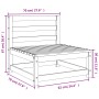 Sofá jardín sin reposabrazos madera maciza Douglas 70x70x67 cm by , Modular outdoor sofas - Ref: Foro24-837919, Price: 51,00 ...
