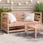 Sofás esquineros jardín 2 uds madera maciza Douglas 70x70x67cm by , Modular outdoor sofas - Ref: Foro24-837912, Price: 123,65...