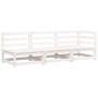 Sofá de jardín de 3 plazas madera maciza de pino blanco by , Modular outdoor sofas - Ref: Foro24-837950, Price: 159,14 €, Dis...