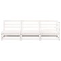 Dreisitziges Massivholz-Gartensofa aus weißer Kiefer von , Modulare Sofas für den Außenbereich - Ref: Foro24-837950, Preis: 1...