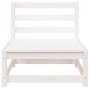 Sofá de jardín de 3 plazas madera maciza de pino blanco by , Modular outdoor sofas - Ref: Foro24-837950, Price: 159,14 €, Dis...