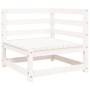 Sofá de jardín de 3 plazas madera maciza de pino blanco by , Modular outdoor sofas - Ref: Foro24-837950, Price: 159,14 €, Dis...
