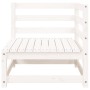 Sofá de jardín de 3 plazas madera maciza de pino blanco by , Modular outdoor sofas - Ref: Foro24-837950, Price: 159,14 €, Dis...
