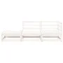 Gartensofa mit Fußhocker, 2-Sitzer, Massivholz aus weißer Kiefer. von , Modulare Sofas für den Außenbereich - Ref: Foro24-837...