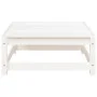 Sofá jardín con reposapiés 2 plazas madera maciza pino blanco by , Modular outdoor sofas - Ref: Foro24-837971, Price: 124,51 ...
