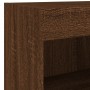 Wand-TV-Möbel mit LED-Lichtern, 4-teilig, Eichenholz in Braun. von , TV-Möbel - Ref: Foro24-3216582, Preis: 144,37 €, Rabatt: %